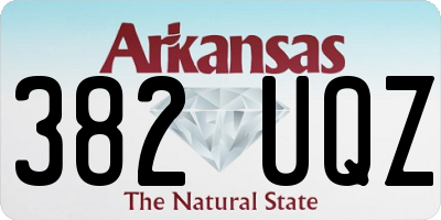 AR license plate 382UQZ