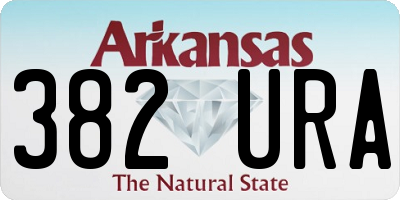 AR license plate 382URA