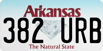 AR license plate 382URB