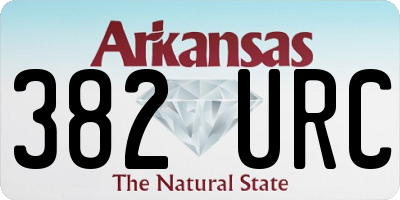 AR license plate 382URC