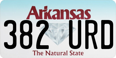 AR license plate 382URD