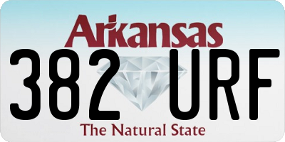 AR license plate 382URF