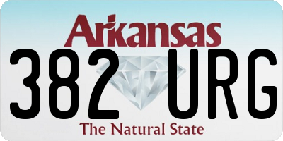 AR license plate 382URG
