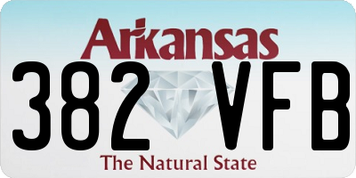 AR license plate 382VFB