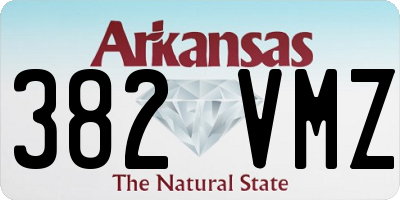 AR license plate 382VMZ