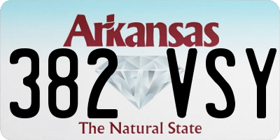 AR license plate 382VSY
