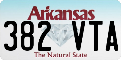 AR license plate 382VTA