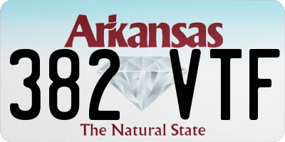 AR license plate 382VTF