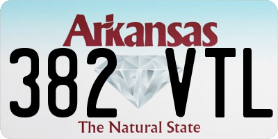 AR license plate 382VTL