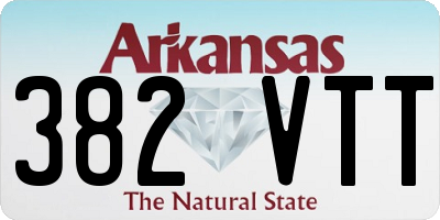 AR license plate 382VTT