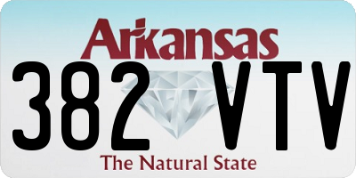 AR license plate 382VTV