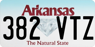 AR license plate 382VTZ