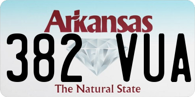 AR license plate 382VUA