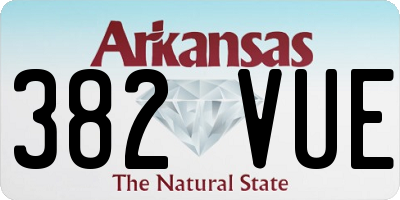AR license plate 382VUE
