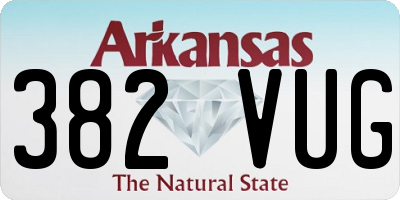 AR license plate 382VUG