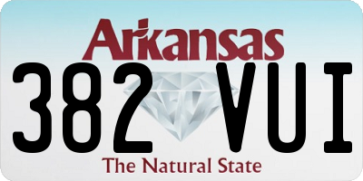 AR license plate 382VUI