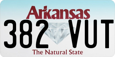 AR license plate 382VUT