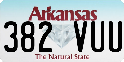 AR license plate 382VUU