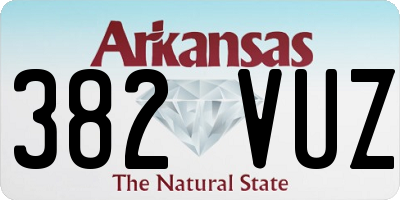 AR license plate 382VUZ