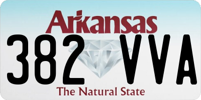 AR license plate 382VVA