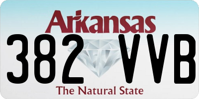 AR license plate 382VVB