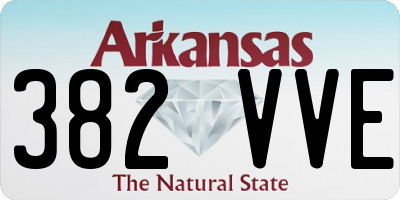 AR license plate 382VVE