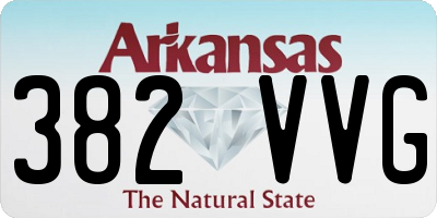 AR license plate 382VVG