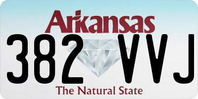 AR license plate 382VVJ