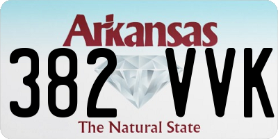 AR license plate 382VVK