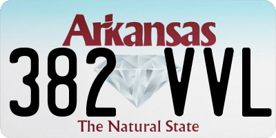 AR license plate 382VVL