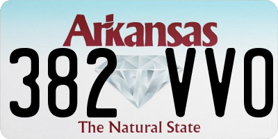 AR license plate 382VVO