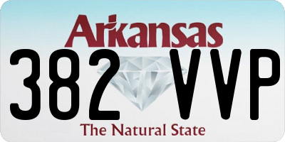 AR license plate 382VVP