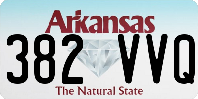 AR license plate 382VVQ