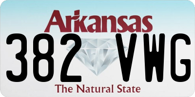 AR license plate 382VWG