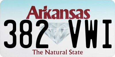 AR license plate 382VWI