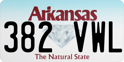 AR license plate 382VWL
