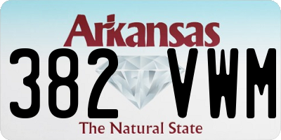 AR license plate 382VWM