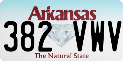AR license plate 382VWV