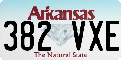 AR license plate 382VXE