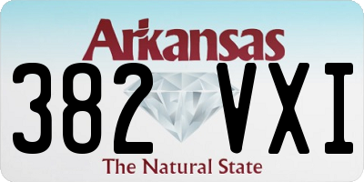AR license plate 382VXI