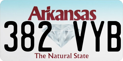 AR license plate 382VYB