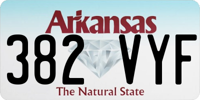 AR license plate 382VYF