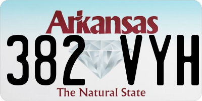 AR license plate 382VYH
