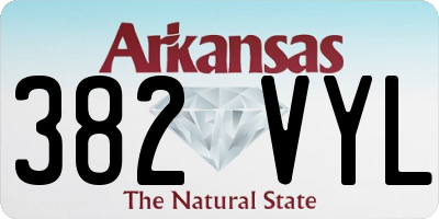 AR license plate 382VYL