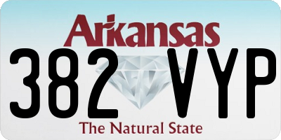 AR license plate 382VYP