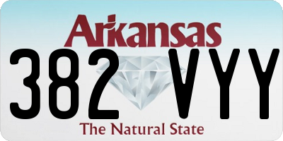 AR license plate 382VYY