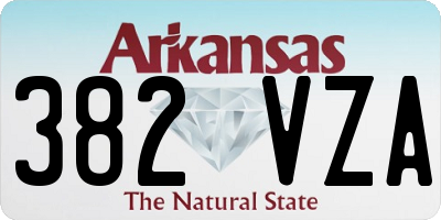 AR license plate 382VZA