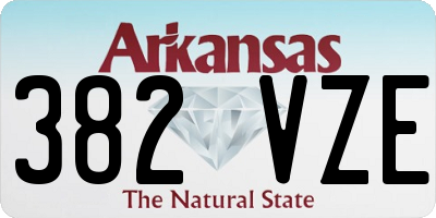 AR license plate 382VZE