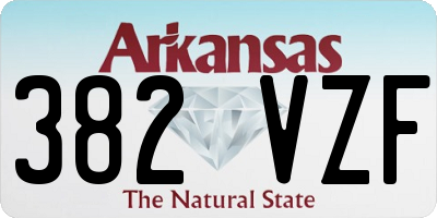 AR license plate 382VZF