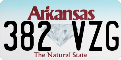 AR license plate 382VZG